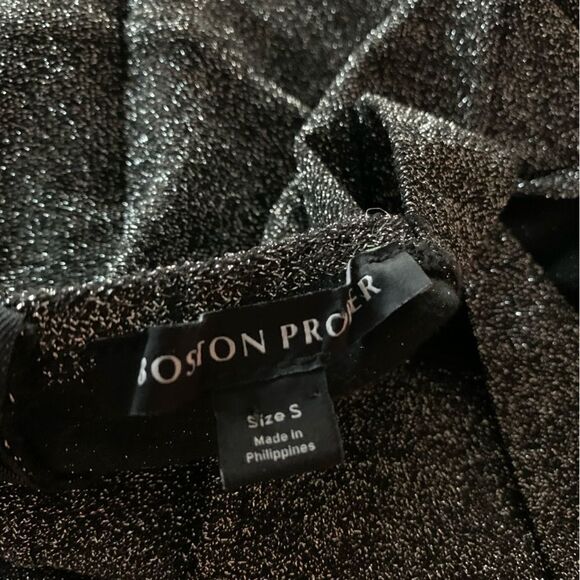 Boston Proper Silver Metallic Skirted Jumpsuit - Picture 8 of 9